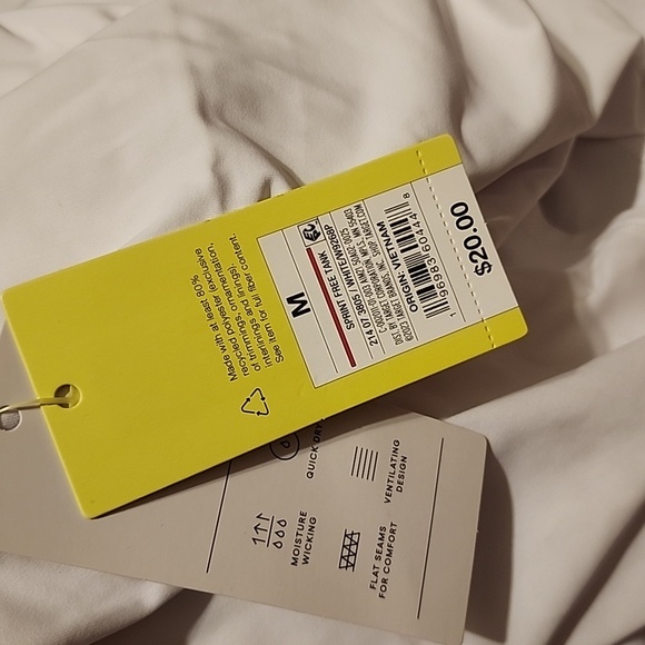 NWT Womens All in Motion Tank. White - Picture 3 of 5